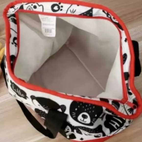 NWT Dog Doodle Large Insulated Grocery Tote Bag Canvas Heavy Duty 8 Gal Zipper - Picture 5 of 11